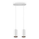 SLV pendant luminaire ASTO TUBE 2 flames, rigid, long GU10 IP20, white dimmable