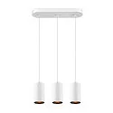 SLV pendant luminaire ASTO TUBE 3 flames, rigid, long GU10 IP20, white dimmable