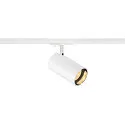 SLV 1-Projecteur monophasé ASTO TUBE rond, pivotant à la cardan GU10 IP20, blanche gradable