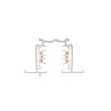 SLV 3-phase recessed track S-TRACK PHASE & DALI 1M DALI controllable, white