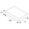 SLV 3-phase T-connector S-TRACK PHASE & DALI built-in version, DALI controllable, earth right, earth inside, white