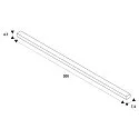 SLV recessed track TRACK 48V DALI controllable, white
