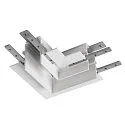 L-connector TRACK 48V mechanical, right, white