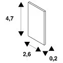 end cap TRACK 48V low, for surface-mounted track, black