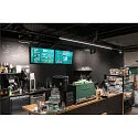 SLV track spot IN-LINE 44 DALI 48V rigid, DALI controllable IP20, black dimmable
