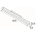 SLV Projecteur sur rail IN-LINE 44 TRACK 48V DARKLIGHT REFLECTOR contrôlable par DALI IP20, noir gradable