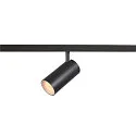 Projecteur sur rail NUMINOS® S TRACK 48V contrôlable par DALI IP20, noir, blanche gradable