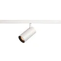 Projecteur sur rail NUMINOS® S TRACK 48V contrôlable par DALI IP20, noir, blanche gradable
