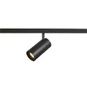 Projecteur sur rail NUMINOS® S TRACK 48V contrôlable par DALI IP20, noir gradable
