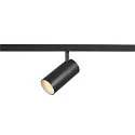 Projecteur sur rail NUMINOS® S TRACK 48V contrôlable par DALI IP20, noir, blanche gradable