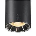 SLV Projecteur sur rail NUMINOS® S TRACK 48V contrôlable par DALI IP20, chrome, noir gradable