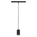 Luminaire à suspension NUMINOS® XS TRACK 48V contrôlable par DALI IP20, noir gradable