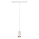 Luminaire à suspension NUMINOS® XS TRACK 48V contrôlable par DALI IP20, chrome, blanche gradable