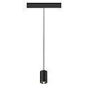 SLV Luminaire à suspension NUMINOS® XS TRACK 48V contrôlable par DALI IP20, chrome, noir gradable