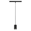 Luminaire à suspension NUMINOS® XS TRACK 48V contrôlable par DALI IP20, chrome, noir gradable
