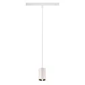 Luminaire à suspension NUMINOS® XS TRACK 48V contrôlable par DALI IP20, chrome, blanche gradable