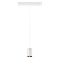 SLV Luminaire à suspension NUMINOS® XS TRACK 48V contrôlable par DALI IP20, chrome, blanche gradable