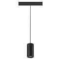 SLV Luminaire à suspension NUMINOS® S TRACK 48V contrôlable par DALI IP20, chrome, noir gradable