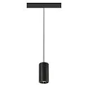 SLV Luminaire à suspension NUMINOS® S TRACK 48V contrôlable par DALI IP20, chrome, noir gradable