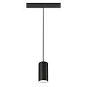SLV pendant luminaire NUMINOS® S 48V DALI 2 20° for VDU workstation, DALI controllable IP20, black matt dimmable
