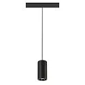 SLV Luminaire à suspension NUMINOS® S 48V DALI 2 20° pour VDU, contrôlable par DALI IP20, noir mat gradable