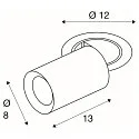 SLV Plafonnier encastré NUMINOS® PROJECTOR M cylindrique, blanche