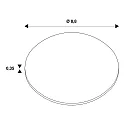 SLV Anneau UNIVERSAL DOWNLIGHT rond, aluminium