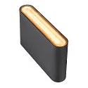 SLV Luminaire mural d'extérieur OVAL 14 WL IP65, noir 
