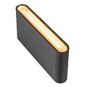 SLV Luminaire mural d'extérieur OVAL 18 WL IP65, noir 
