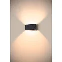 SLV Luminaire mural d'extérieur OVAL 18 WL IP65, noir 
