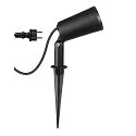 SLV gorund spike luminaire SYNA PLANT round, tiltable IP65, black 