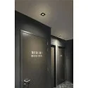SLV cover UNIVERSAL DOWNLIGHT IP20 square, swivelling, black