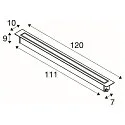 SLV Projecteur encastré DASAR® 1200 rigide, contrôlable par DALI, passable IP65 / IP67, acier inoxydable gradable