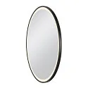 SLV Miroir avec éclairage TRUKKO 80 IP44, noir , transparent gradable