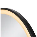 SLV Miroir avec éclairage TRUKKO 80 IP44, noir , transparent gradable