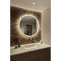 SLV Miroir avec éclairage TRUKKO 80 IP44, noir , transparent gradable