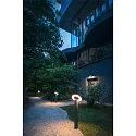 SLV Luminaire mural d'extérieur I-RING rond, commutable, avec diffuseur, pivotant à la cardan IP65, anthrazit 