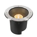 floor recessed luminaire DASAR® XL round, swivelling, DALI controllable, passable IP65 / IP67, stainless steel dimmable