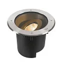 floor recessed luminaire DASAR® XL round, swivelling, DALI controllable, passable IP65 / IP67, stainless steel dimmable