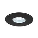 ceiling recessed luminaire UNIVERSAL DOWNLIGHT PHASE set of 12 IP20 / IP65, black dimmable