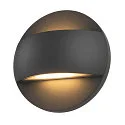SLV Luminaire mural d’extérieur LID II UP/DOWN rond, rigide, CCT Switch IP65, anthrazit, mat gradable