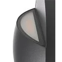SLV Luminaire mural d’extérieur LID II UP/DOWN rond, rigide, CCT Switch IP65, anthrazit, mat gradable