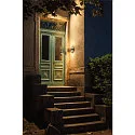 SLV Luminaire mural d’extérieur LID II UP/DOWN rond, rigide, CCT Switch IP65, anthrazit, mat gradable