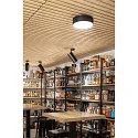 SLV wall and ceiling luminaire MEDO® PRO 30 round, DALI controllable IP50, black dimmable