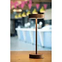 SLV battery table lamp VINOLINA 2-CCT 2-fold, cylindrical, CCT Switch, with touch dimmer, with charging station IP54, black dimmable