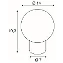 SLV Lampe de table LITTLE SUN G9 IP20, cuivre