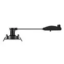 SLV Plafonnier encastré NEW TRIA® 68 rond GU10 IP20, noir