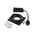 SLV Plafonnier encastré NEW TRIA® 68 carré GU10 IP20, noir