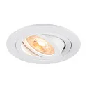 Plafonnier encastré NEW TRIA® 75 rond GU10 IP20, blanche