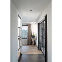 SLV Plafonnier encastré NEW TRIA® 75 rond GU10 IP20, noir